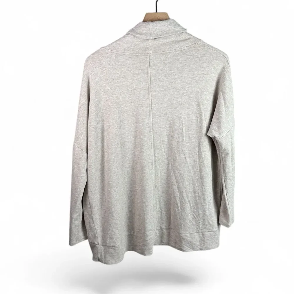 White House Black Market Oatmeal Open Cardigan